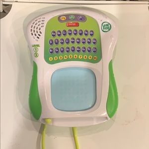 Leap Frog letter/number tracing practice.